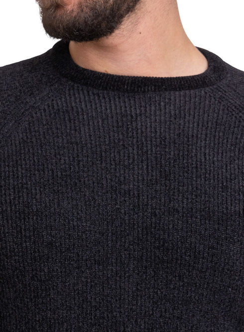 Black - Design173 Br - Round Pullover - Khotwh